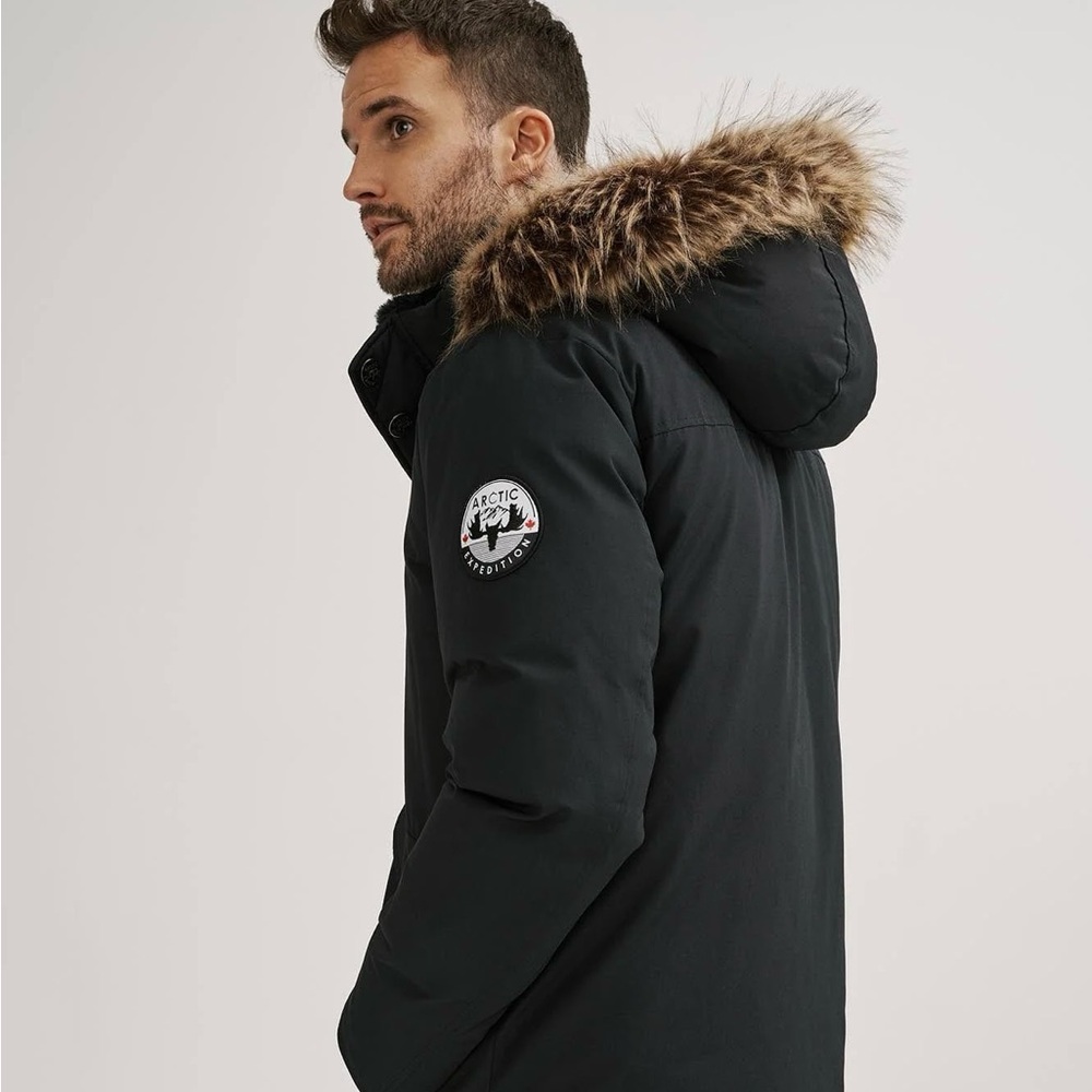 Arctic Expedition Men's Black Puffer Jacket